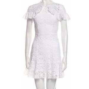 Sandro Paris White eyelet Mini Dress